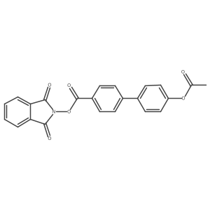 1,3-dioxo-2,3-dihydro-1H-isoindol-2-yl 4-[4-(acetyloxy)phenyl]benzoate Structure