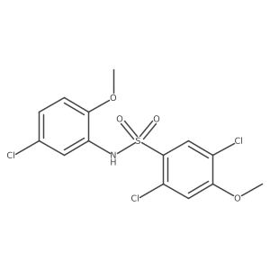 2,5-dichloro-N-(5-chloro-2-methoxyphenyl)-4-methoxybenzene-1-sulfonamide Structure