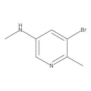 5-Bromo-N,6-dimethylpyridin-3-amine Structure