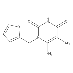5,6-Diamino-1-furfuryluracil结构式