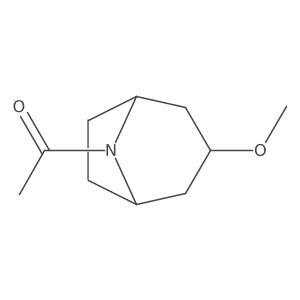 1-((1R,5S)-3-methoxy-8-azabicyclo[3.2.1]octan-8-yl)ethanone结构式