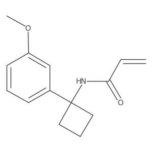 N-[1-(3-methoxyphenyl)cyclobutyl]prop-2-enamide Structure