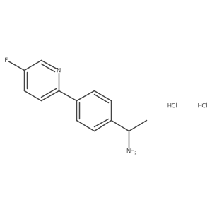 1-(4-(5-Fluoropyridin-2-yl)phenyl)ethanamine dihydrochloride Structure