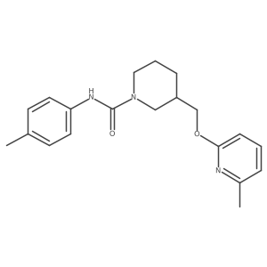 N-(4-methylphenyl)-3-{[(6-methylpyridin-2-yl)oxy]methyl}piperidine-1-carboxamide结构式