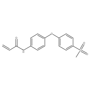 N-[4-(4-methanesulfonylphenoxy)phenyl]prop-2-enamide Structure