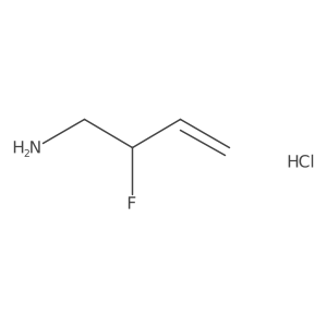 2-Fluorobut-3-en-1-amine hydrochloride结构式