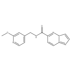 N-[(2-methoxypyridin-4-yl)methyl]imidazo[1,2-b]pyridazine-6-carboxamide Structure