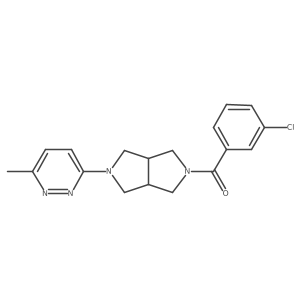 3-[5-(3-Chlorobenzoyl)-octahydropyrrolo[3,4-c]pyrrol-2-yl]-6-methylpyridazine Structure