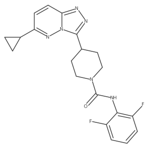4-{6-cyclopropyl-[1,2,4]triazolo[4,3-b]pyridazin-3-yl}-N-(2,6-difluorophenyl)piperidine-1-carboxamide Structure