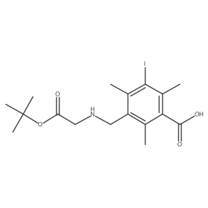 3-({[2-(Tert-butoxy)-2-oxoethyl]amino}methyl)-5-iodo-2,4,6-trimethylbenzoic acid结构式