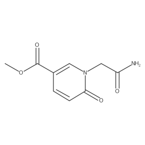 Methyl 1-(carbamoylmethyl)-6-oxo-1,6-dihydropyridine-3-carboxylate结构式