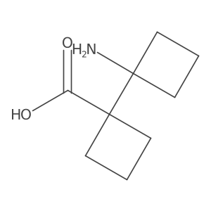1'-Amino-[1,1'-bi(cyclobutane)]-1-carboxylic acid Structure