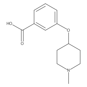 3-(1-Methylpiperidin-4-yloxy)benzoic acid结构式