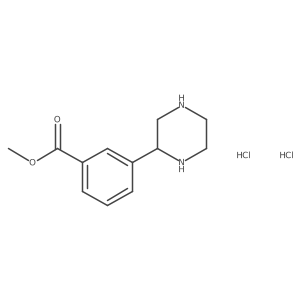 Methyl 3-(piperazin-2-YL)benzoate dihydrochloride结构式