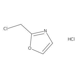 2-(Chloromethyl)-1,3-oxazole;hydrochloride结构式