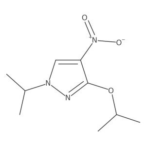3-Isopropoxy-1-isopropyl-4-nitro-1H-pyrazole结构式