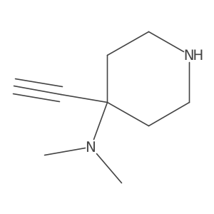 4-ethynyl-N,N-dimethylpiperidin-4-amine Structure