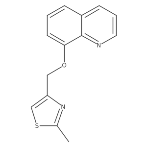 8-[(2-Methyl-1,3-thiazol-4-yl)methoxy]quinoline结构式