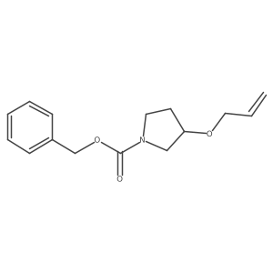 benzyl (3S)-3-(prop-2-en-1-yloxy)pyrrolidine-1-carboxylate结构式