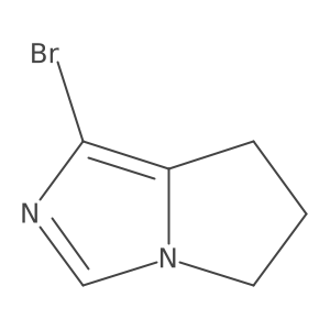 1-bromo-5H,6H,7H-pyrrolo[1,2-c]imidazole结构式