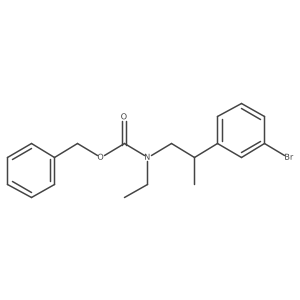benzyl N-[2-(3-bromophenyl)propyl]-N-ethylcarbamate结构式