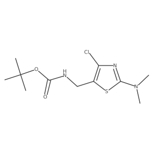 tert-butyl N-{[4-chloro-2-(dimethylamino)-1,3-thiazol-5-yl]methyl}carbamate Structure