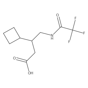 3-Cyclobutyl-4-(trifluoroacetamido)butanoic acid Structure