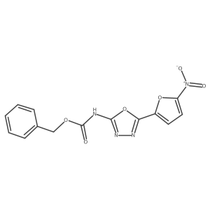 benzyl N-[5-(5-nitrofuran-2-yl)-1,3,4-oxadiazol-2-yl]carbamate Structure
