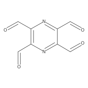 Pyrazine-2,3,5,6-tetracarbaldehyde结构式