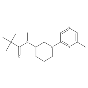 N,2,2-trimethyl-N-[1-(6-methylpyrazin-2-yl)piperidin-3-yl]propanamide结构式