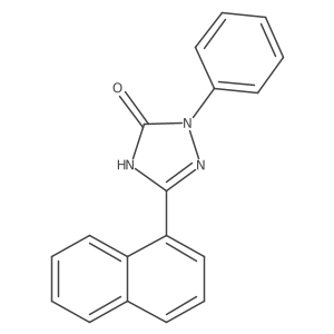 1,2-Dihydro-5-(1-naphthalenyl)-2-phenyl-3H-1,2,4-triazol-3-one结构式