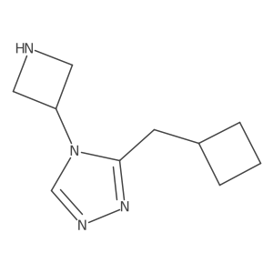 4-(azetidin-3-yl)-3-(cyclobutylmethyl)-4H-1,2,4-triazole Structure