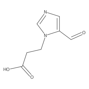 3-(5-Formyl-1-imidazolyl)propanoic Acid结构式