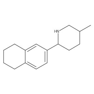 5-Methyl-2-(5,6,7,8-tetrahydro-2-naphthalenyl)piperidine结构式