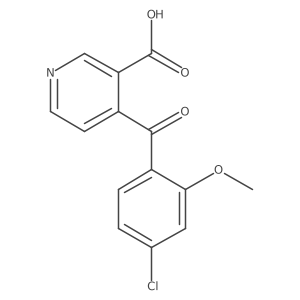 4-(4-Chloro-2-methoxybenzoyl)nicotinic acid Structure