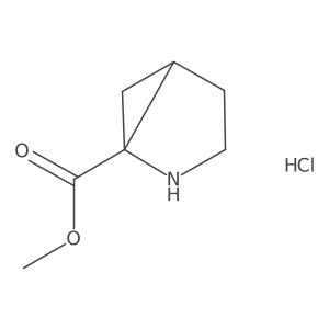 Methyl 2-azabicyclo[3.1.0]hexane-1-carboxylate hydrochloride结构式