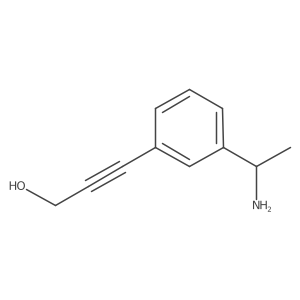 (R)-3-(3-(1-Aminoethyl)phenyl)prop-2-yn-1-ol Structure