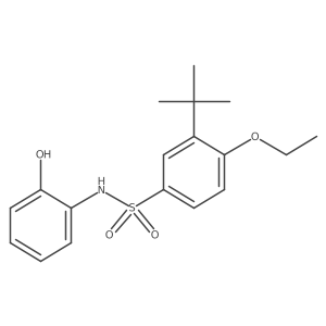 3-tert-butyl-4-ethoxy-N-(2-hydroxyphenyl)benzene-1-sulfonamide结构式