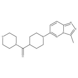 4-(1-{3-Methyl-[1,2,4]triazolo[4,3-b]pyridazin-6-yl}piperidine-4-carbonyl)thiomorpholine Structure