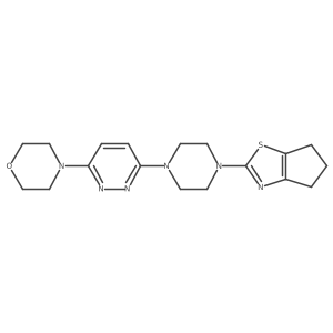 4-[6-(4-{4H,5H,6H-cyclopenta[d][1,3]thiazol-2-yl}piperazin-1-yl)pyridazin-3-yl]morpholine Structure