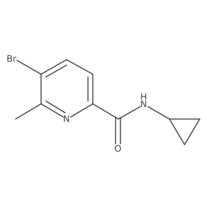 5-Bromo-N-cyclopropyl-6-methylpicolinamide Structure