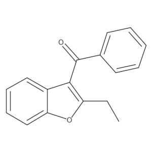 (2-Ethylbenzofuran-3-yl)(phenyl)methanone Structure