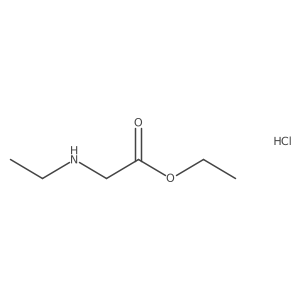 Ethyl 2-(ethylamino)acetate hydrochloride结构式