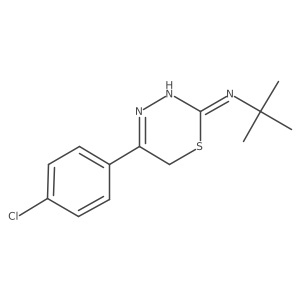 N-tert-butyl-5-(4-chlorophenyl)-6H-1,3,4-thiadiazin-2-amine Structure