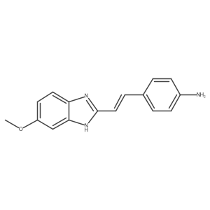 4-[2-(6-Methoxy-1H-benzimidazol-2-yl)ethenyl]benzenamine结构式