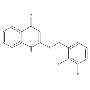 4(1H)-Quinolinone, 2-[[(2,3-difluorophenyl)methyl]thio]- Structure