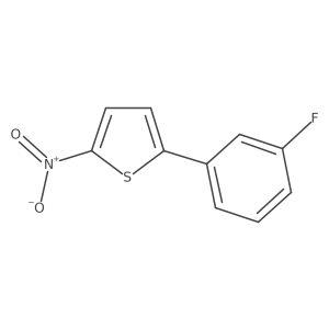 2-(3-Fluorophenyl)-5-nitrothiophene结构式