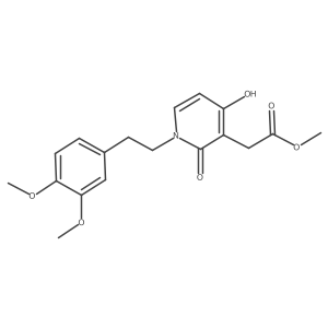 Methyl 2-[1-(3,4-dimethoxyphenethyl)-4-hydroxy-2-oxo-1,2-dihydro-3-pyridinyl]acetate Structure