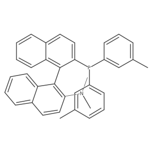 (R)-2'-(Di-m-tolylphosphino)-N,N-dimethyl-[1,1'-binaphthalen]-2-amine结构式