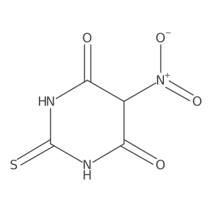 5-Nitro-2-thioxodihydropyrimidine-4,6(1H,5H)-dione结构式